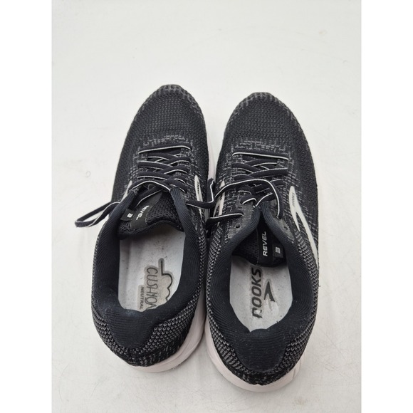 Brooks Shoes Womens 11 Black Revel 3 Running Sneakers Mesh Athletic Training Gym - Picture 7 of 9